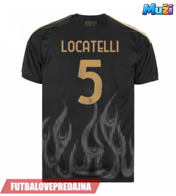 Lacne Muži Futbalové dres Juventus Manuel Locatelli #5 2026-27 Krátky Rukáv - Tretina